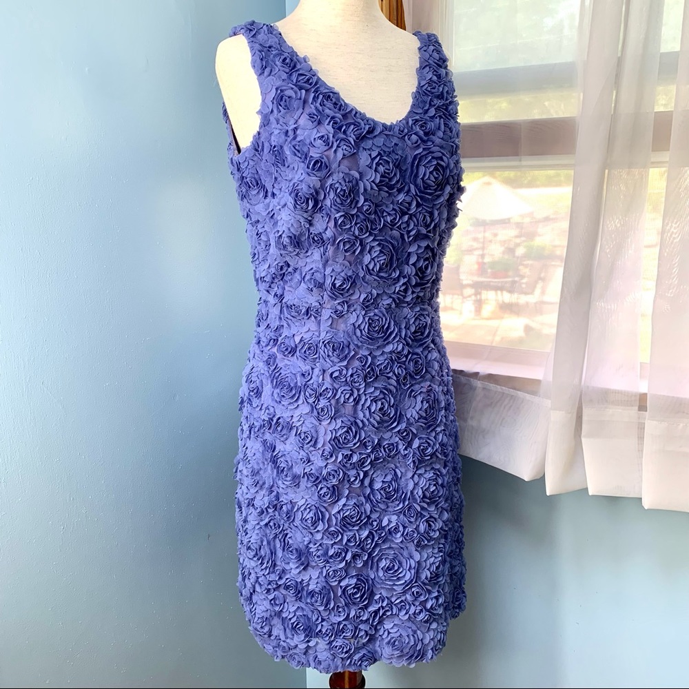 Cynthia Steffe Purple Tulle Rosette Dress - Picture 9 of 10
